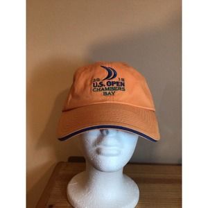 US Open Chambers Bay 2015 Orange Ball Cap Hat Adjustable Baseball Adult USGA